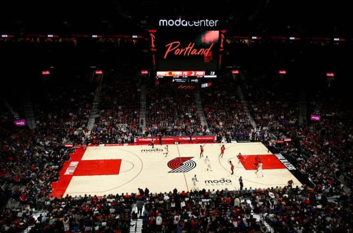 A general view is seen at Moda Center between the Portland Trail Blazers and the Phoenix Suns on October 21, 2022 in Portland, Oregon.